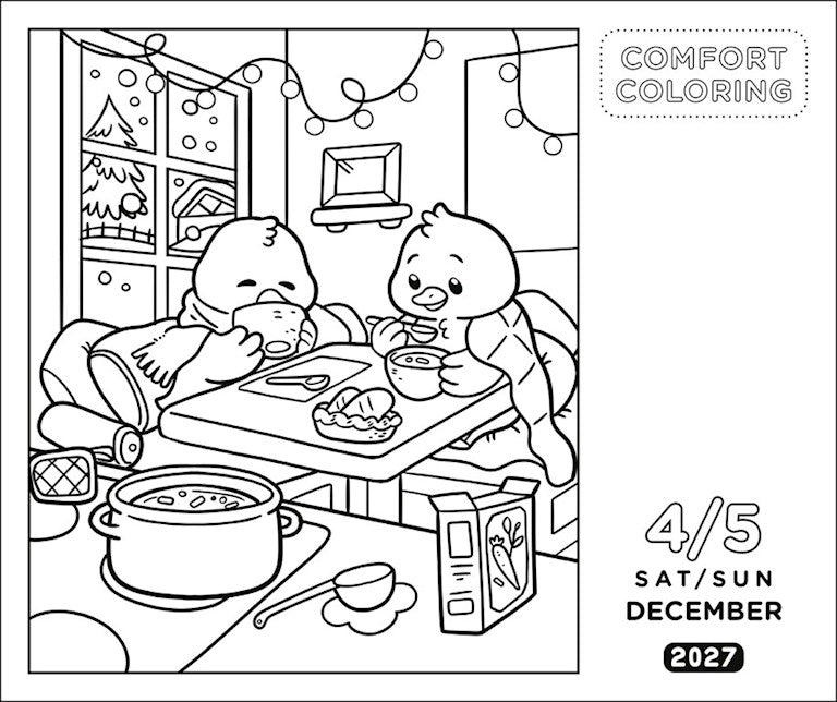 AMC Comfort Coloring 2027 Day-to-Day Calendar