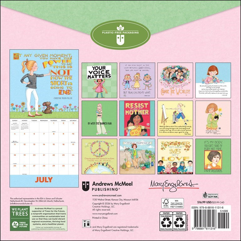Mary Engelbreit’s Your Voice Matters 2027 Wall Calendar