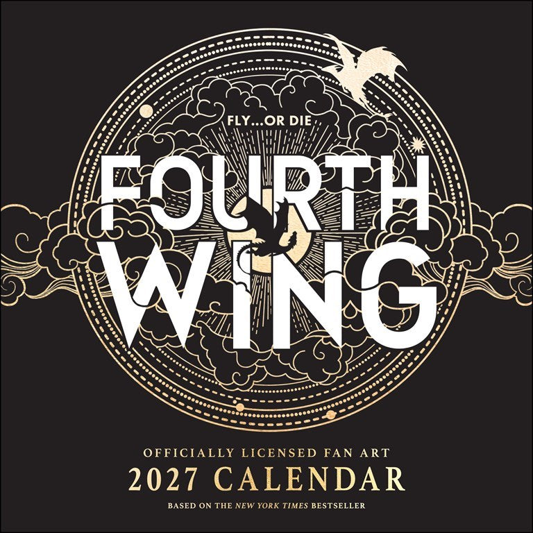 AMC Fourth Wing Officially Licensed Fan Art 2027 Wall Calendar