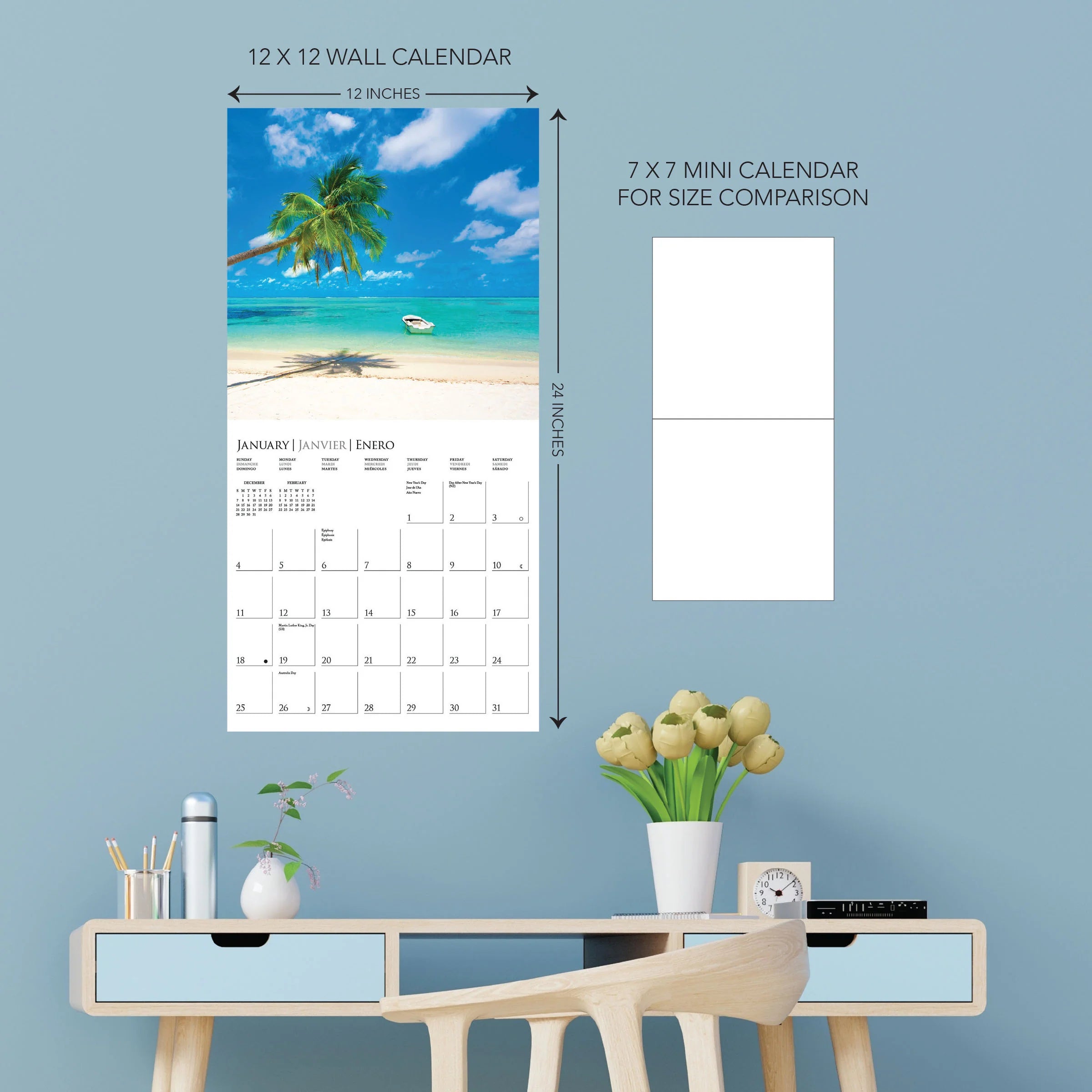 Island Paradise 2026 Wall Calendar