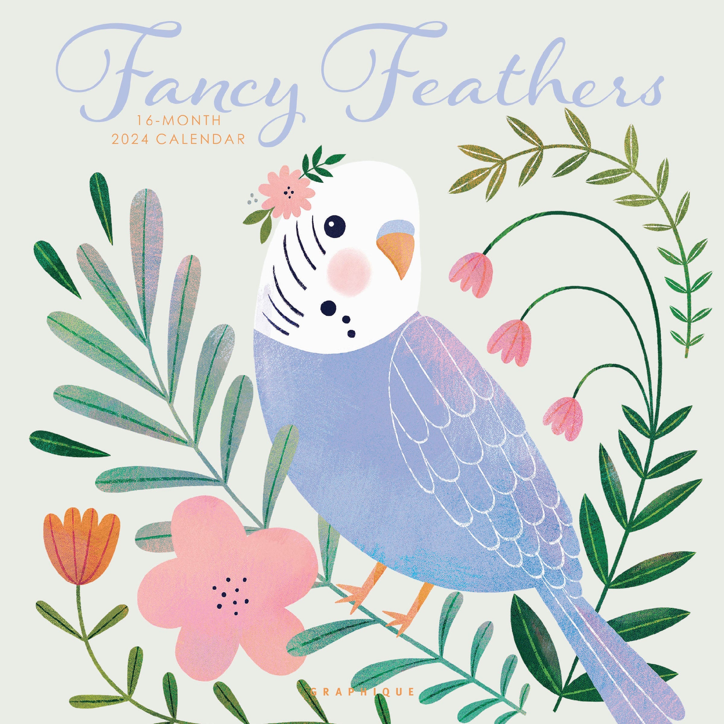Fancy Feathers 2024 Wall Calendar    