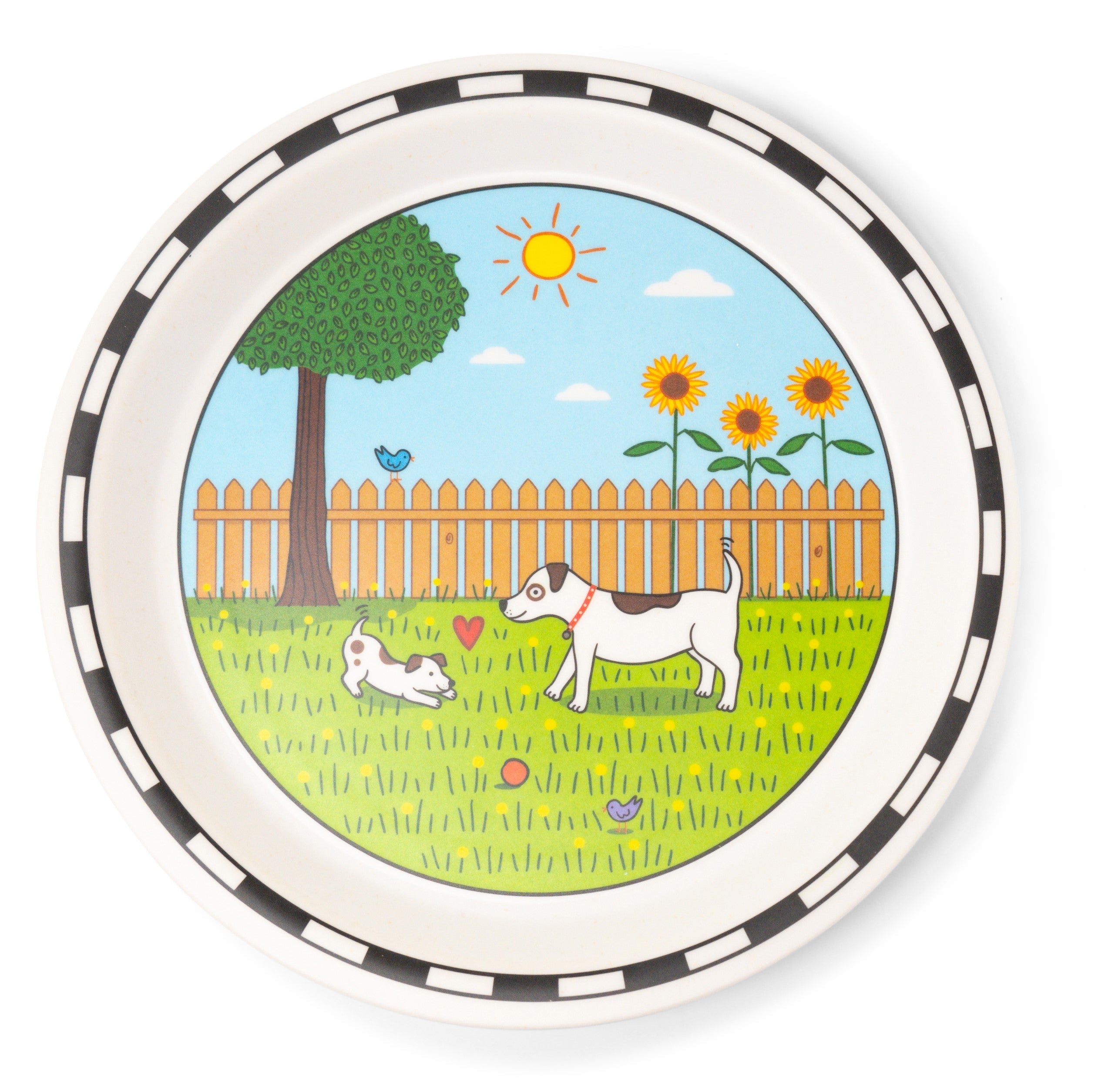 Jack Rabbit Bamboo Dish Set Dog