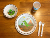 Jack Rabbit Bamboo Dish Set Dinosaur