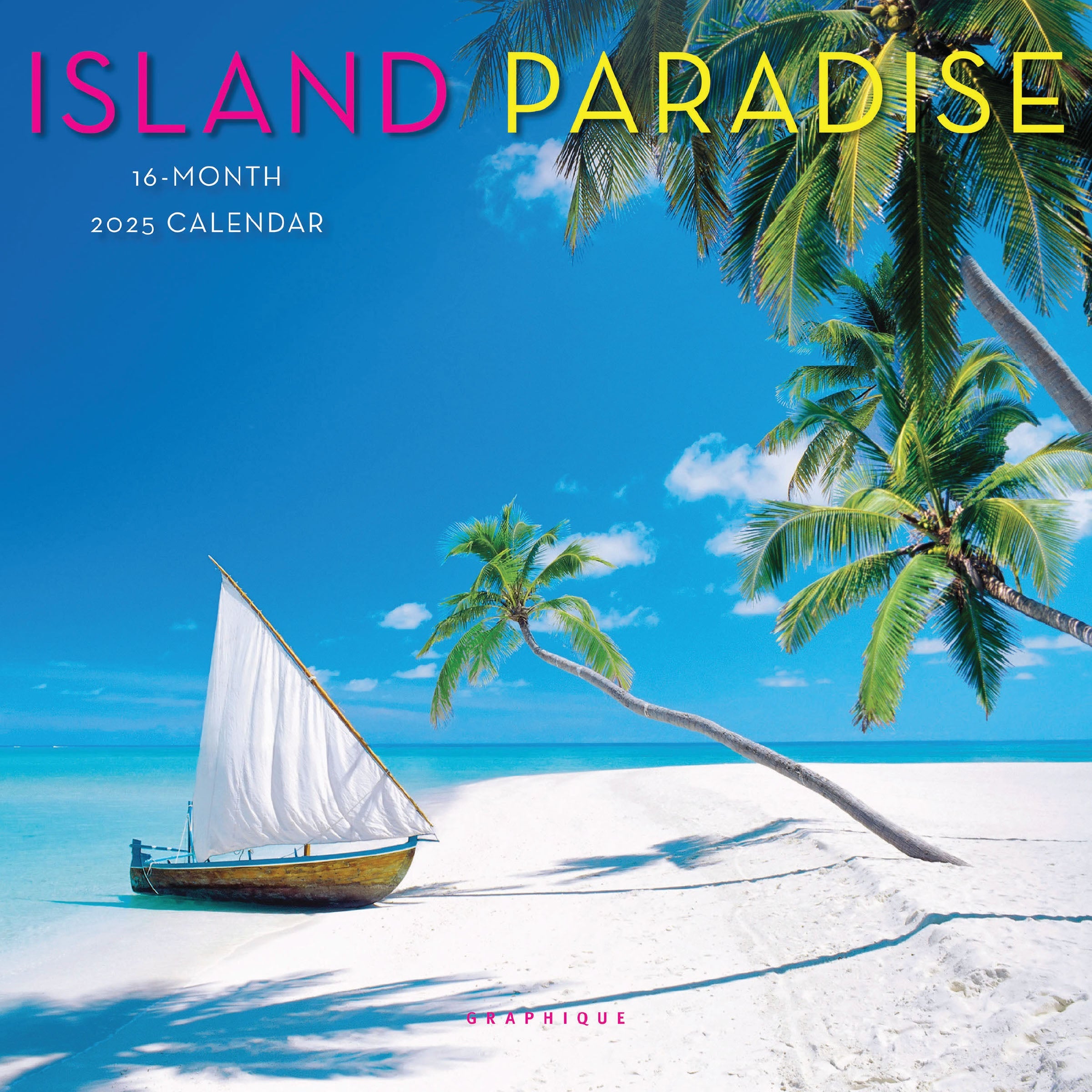 Island Paradise 2025 Mini Wall Calendar    