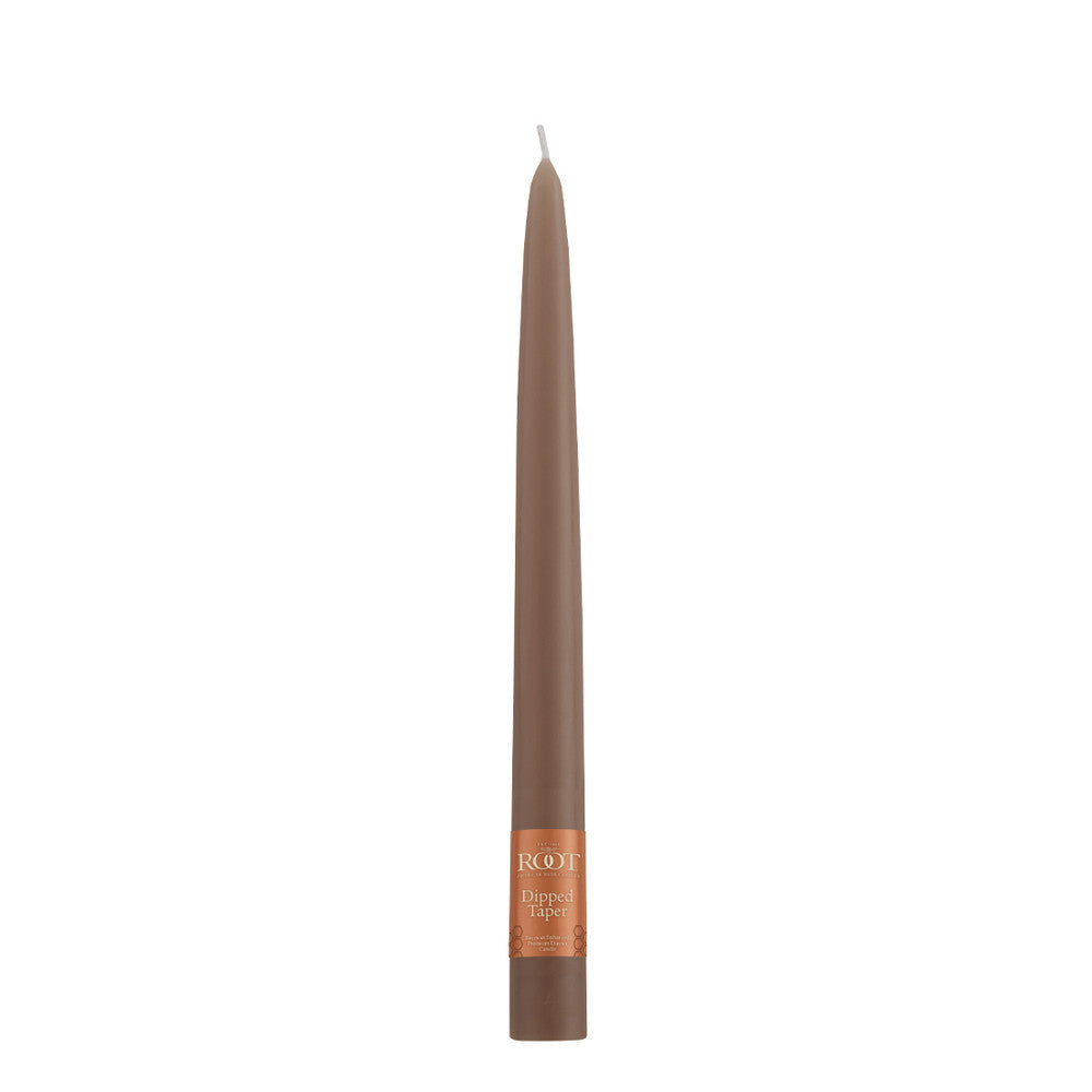 ROOT 9" Dipped Taper Candle - Portobello