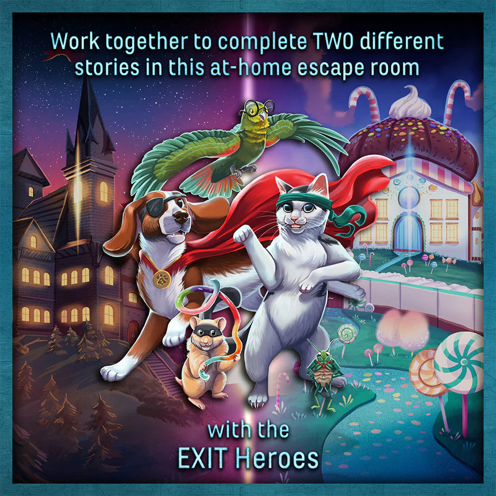 Exit The Game Family 2 Escape Adventures - Mystery at Meanstone Manor & Caper at Candy Castle