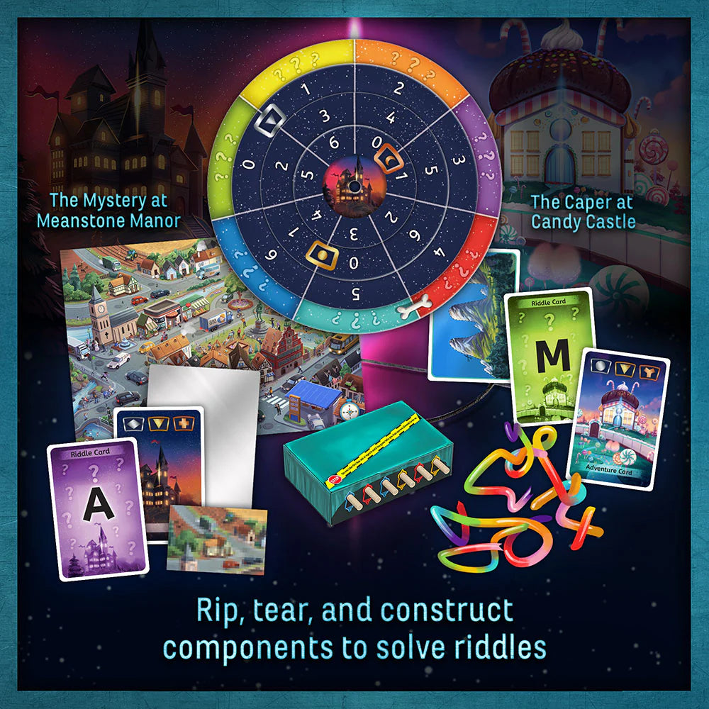 Exit The Game Family 2 Escape Adventures - Mystery at Meanstone Manor & Caper at Candy Castle