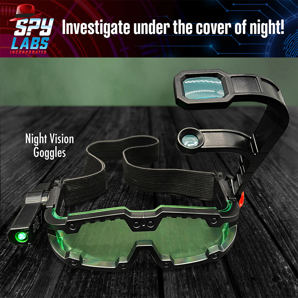 Spy Labs Master of Surveillance - Night Vision Goggles & Motion Detector Alarm