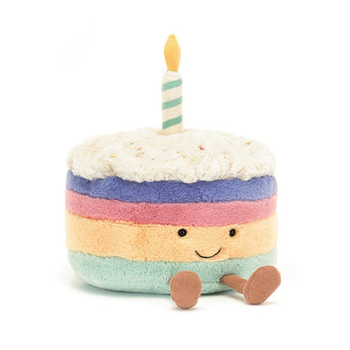 Jellycat Amuseable Rainbow Birthday Cake - Large    