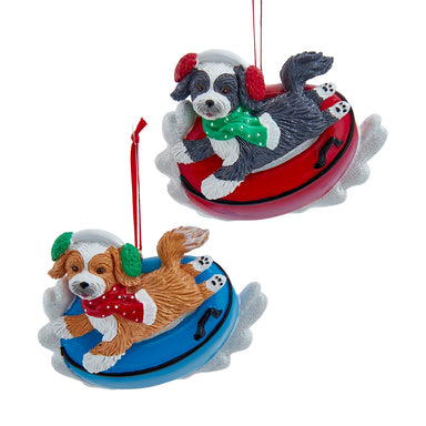 Shih-Tzu On Snow Tube Ornament (Single) - Random Style