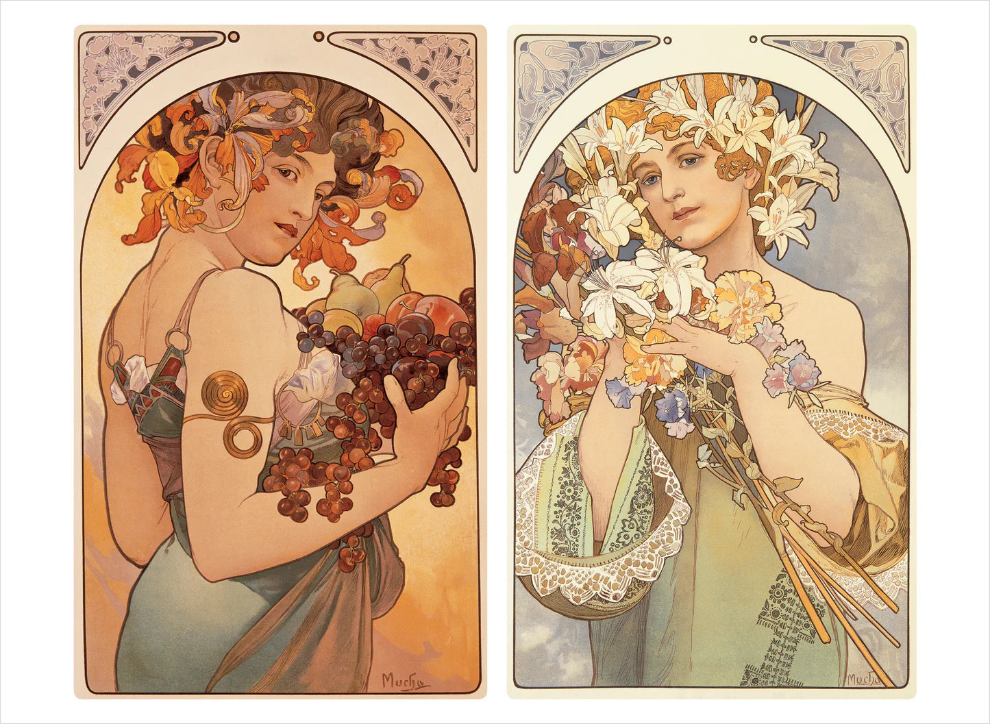 Alphonse Mucha Book of Postcards