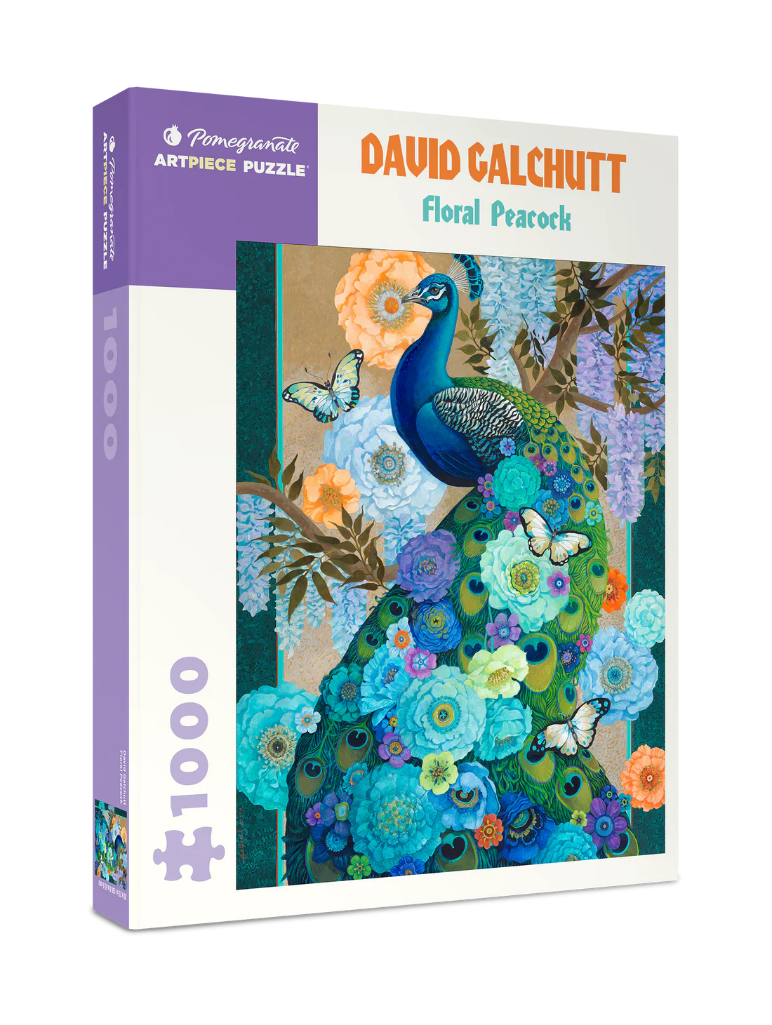 Floral Peacock 1000 Piece David Galchutt Puzzle