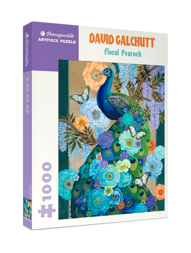 Floral Peacock 1000 Piece David Galchutt Puzzle
