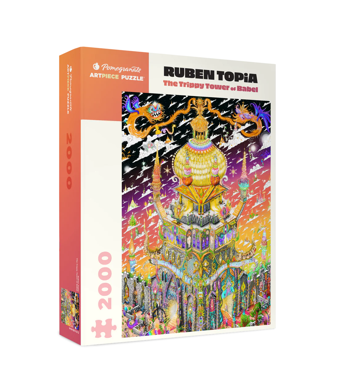 Ruben Topia The Trippy Tower of Babel 2000 Piece Puzzle
