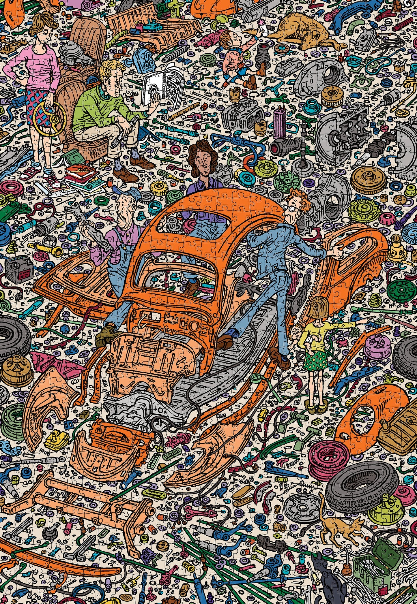 Peter Aschwanden: The Exploded Beetle 1000 Piece Puzzle