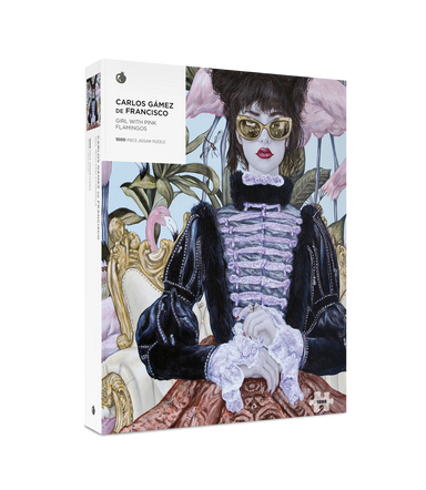Carlos Gámez De Francisco: Girl with Pink Flamingos 1000 Piece Puzzle