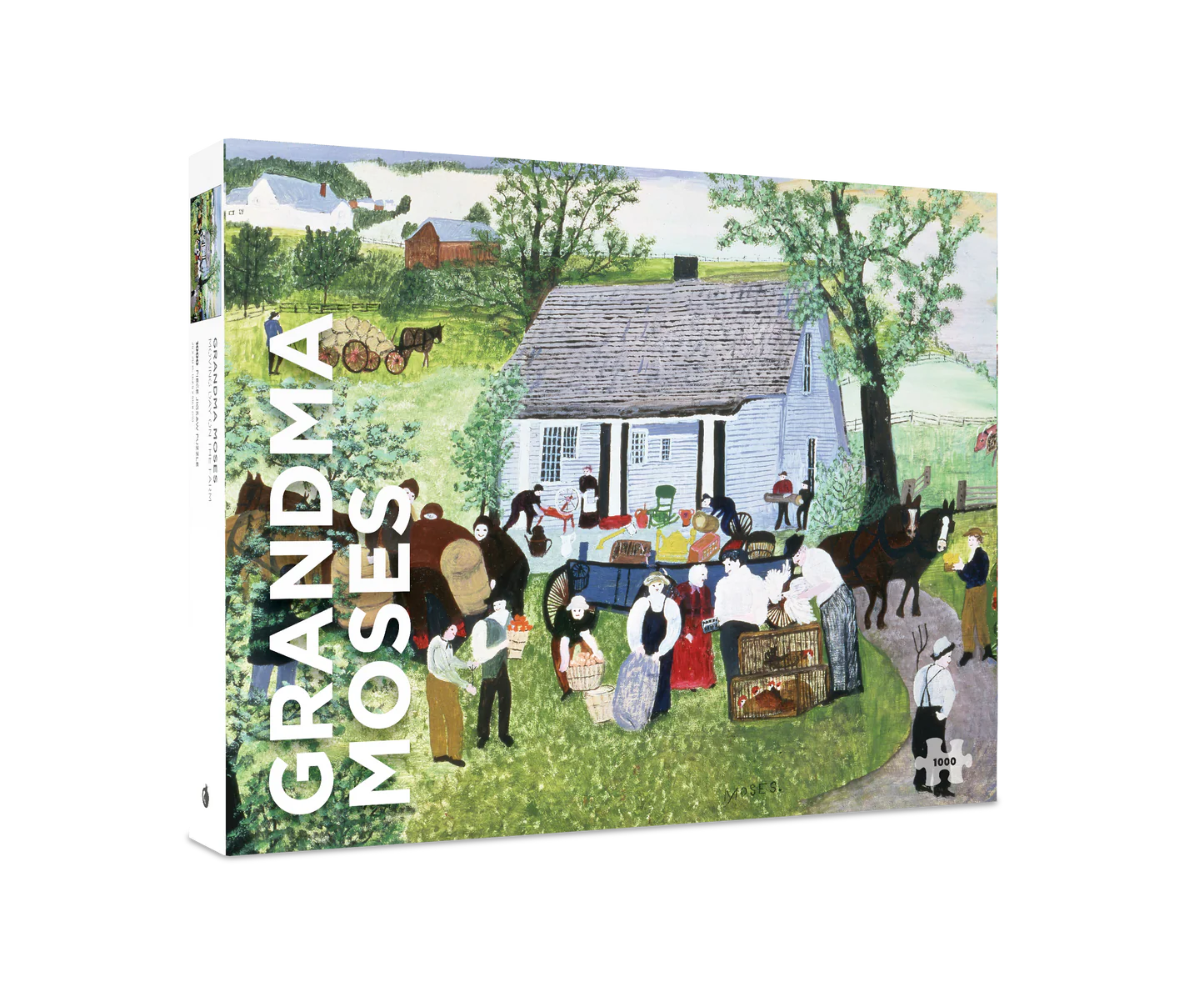 Grandma Moses Moving Day on The Farm 1000 Piece Puzzle