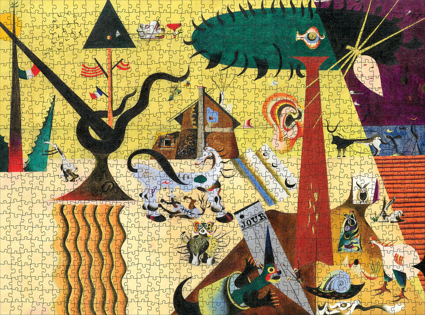 POM Joan Miró: The Tilled Field 1000 Piece Jigsaw Puzzle