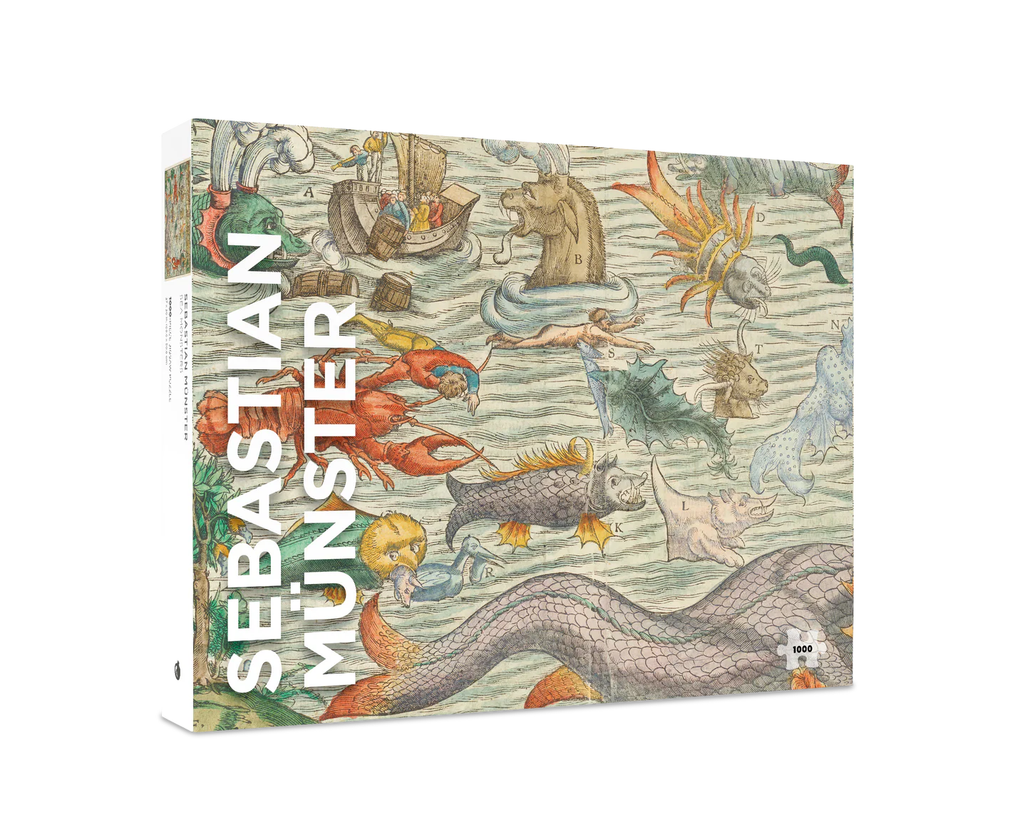 POM Sebastian Münster: Sea Monsters 1000 Piece Jigsaw Puzzle