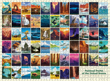 POM National Parks 1000 Piece Jigsaw Puzzle
