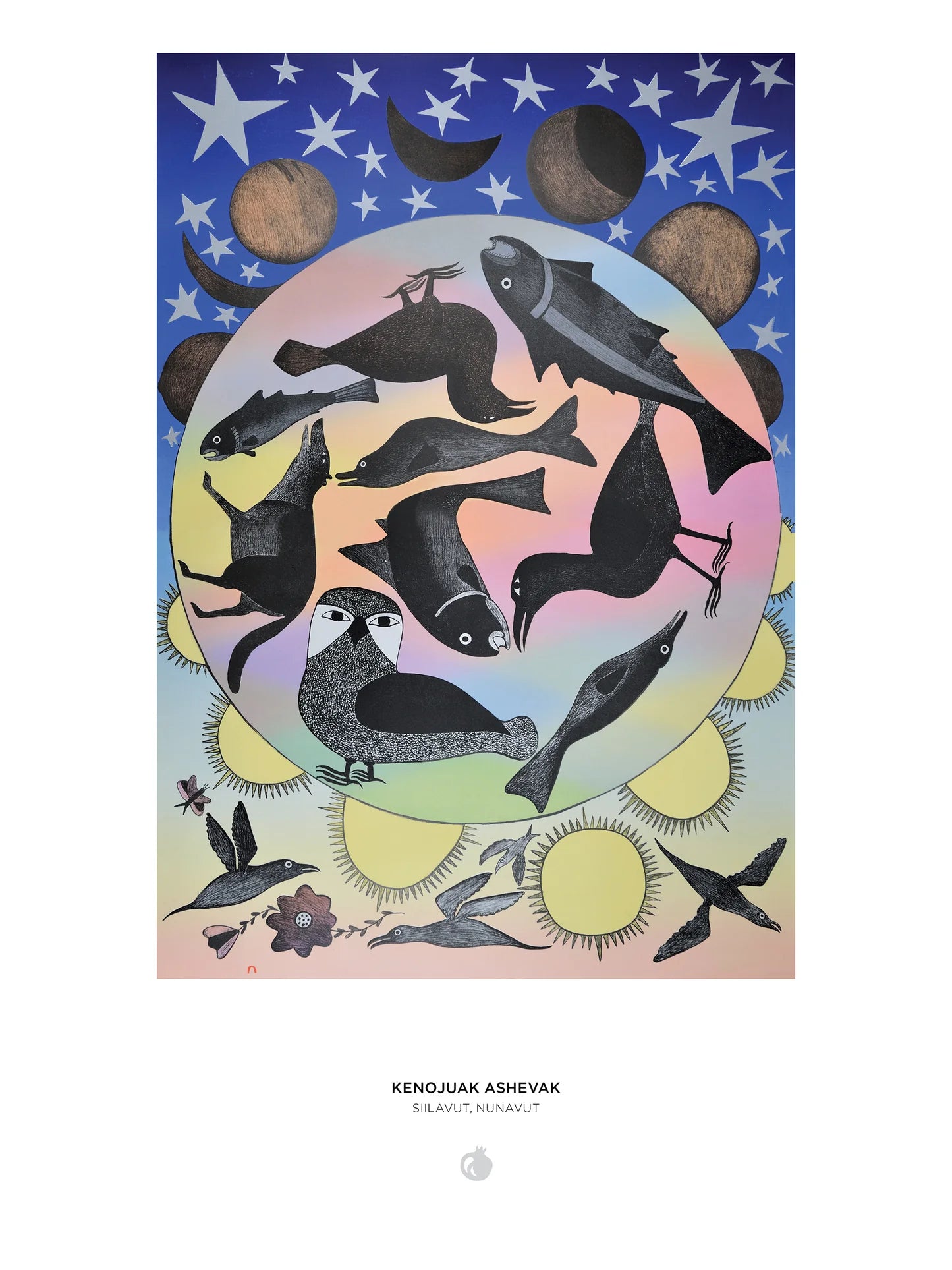 POM Kenojuak Ashevak: Siilavut, Nunavut 1000 Piece Jigsaw Puzzle