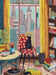 Caroline Bonne Müller Black Cat in New York Window 1000 Piece Puzzle