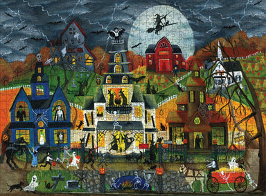 POM Cheryl Bartley: Spooky Street 1000 Piece Jigsaw Puzzle