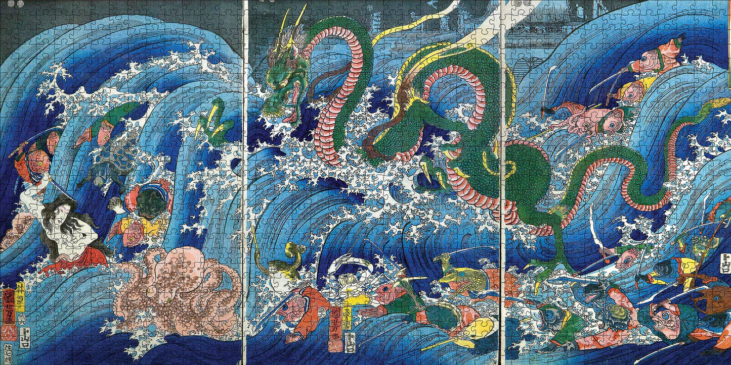 Utagawa Kuniyoshi The Palace of the Dragon King 1000 Piece Puzzle