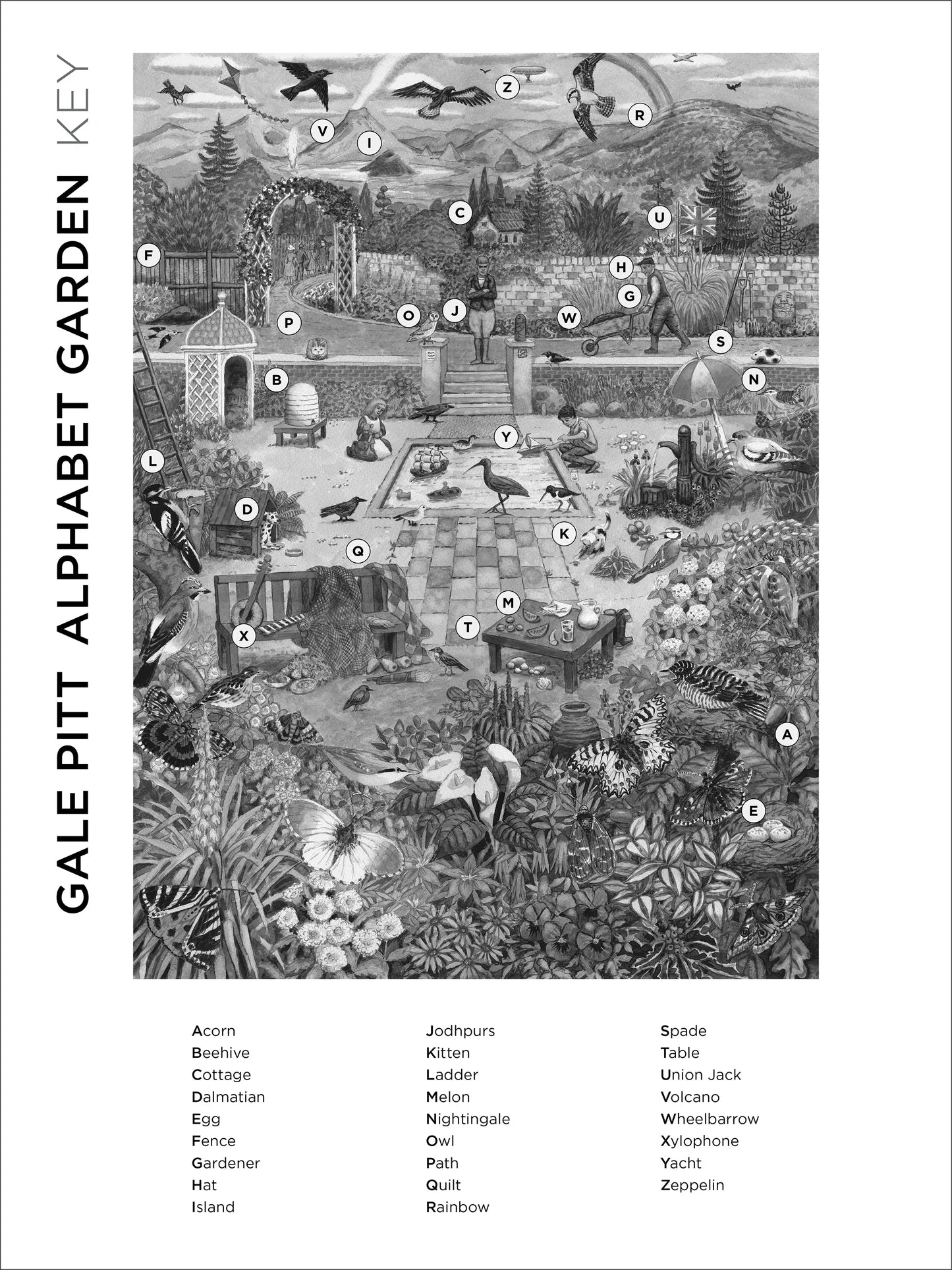 Alphabet Garden 1000 Piece Gale Pitt Puzzle