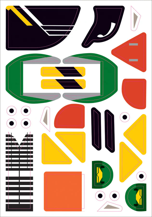 Charley Harper's Sticky Birds - An Animal Sticker Kit