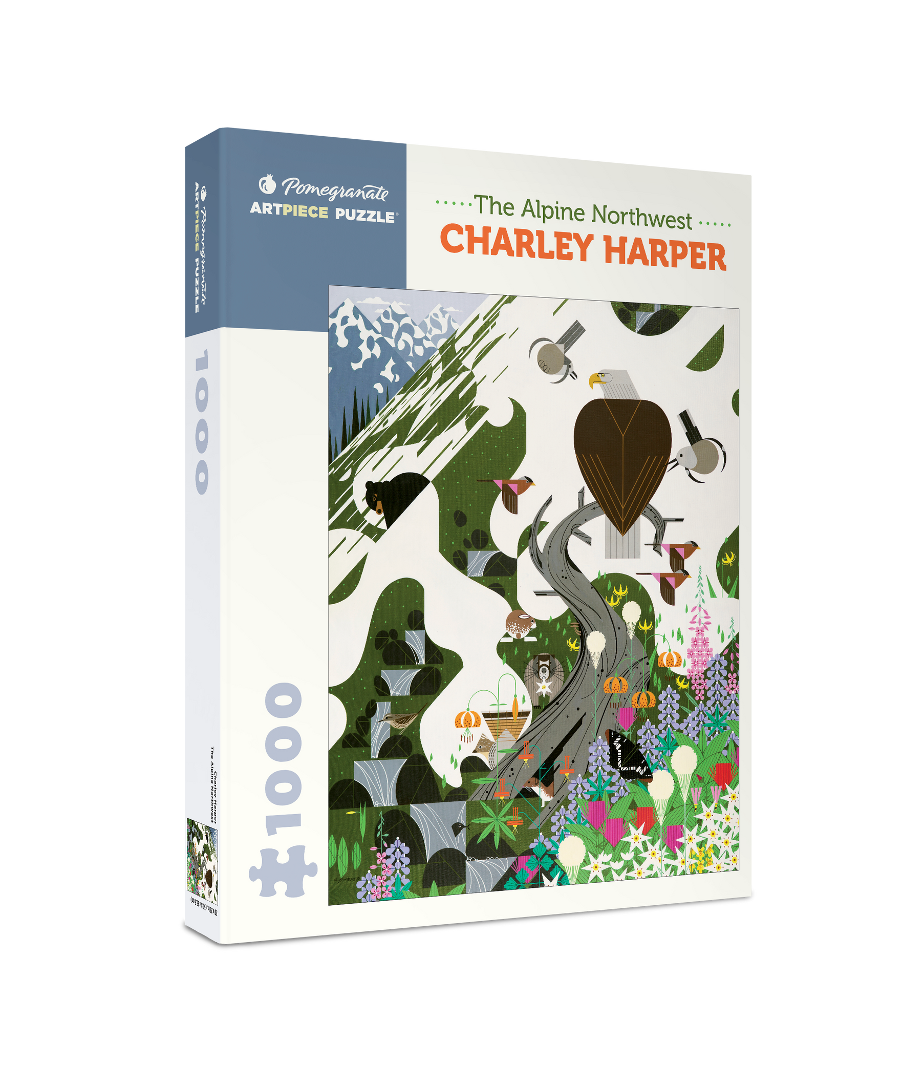 Charley Harper The Alpine Northwest 1000 Piece Puzzle    