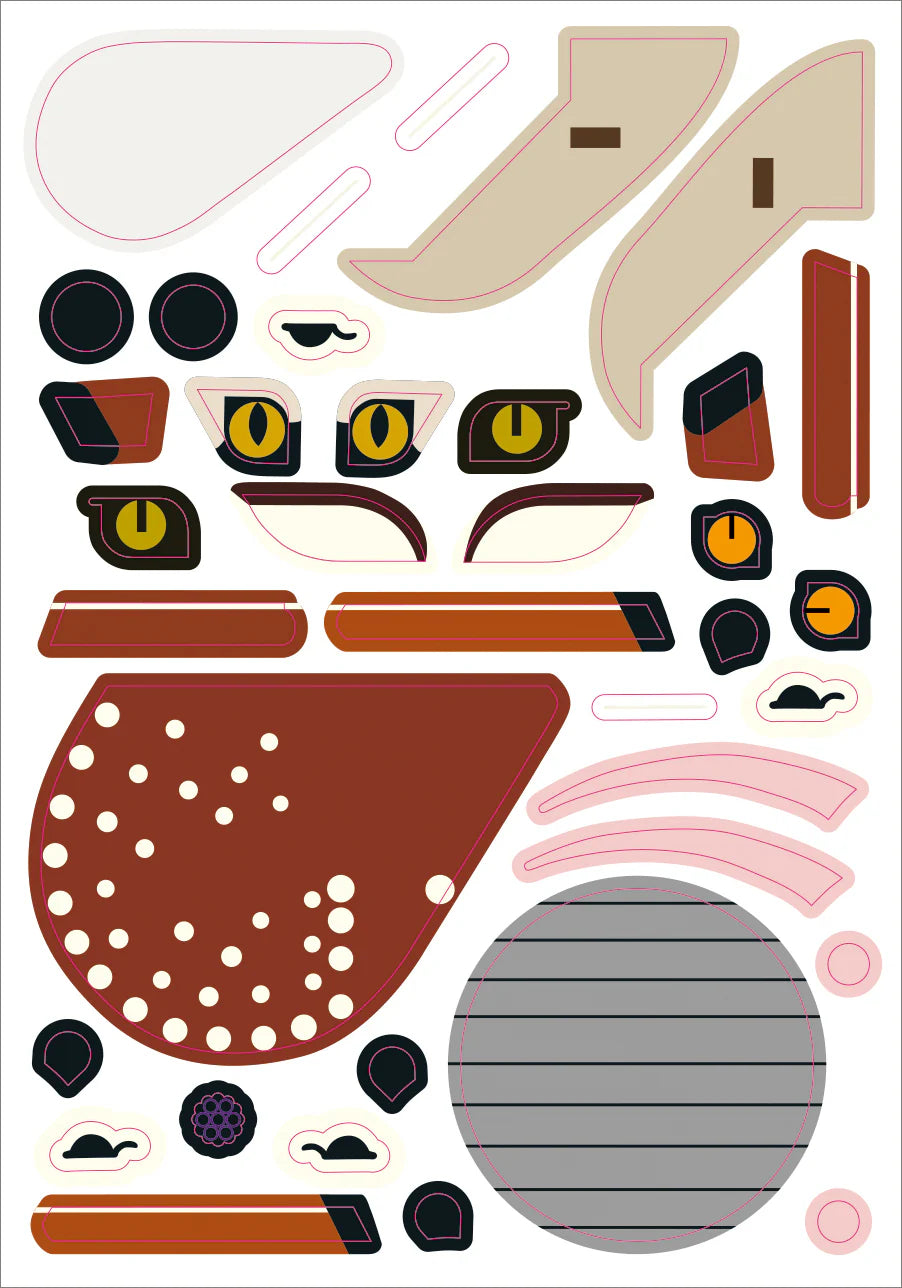 Charley Harper's Sticky Critters, Volume 2 Animals in Americas National Parks Sticker Kit