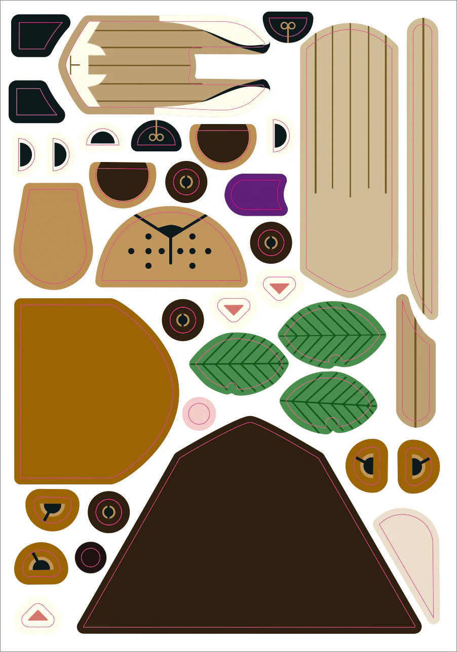 Charley Harper's Sticky Critters, Volume 2 Animals in Americas National Parks Sticker Kit