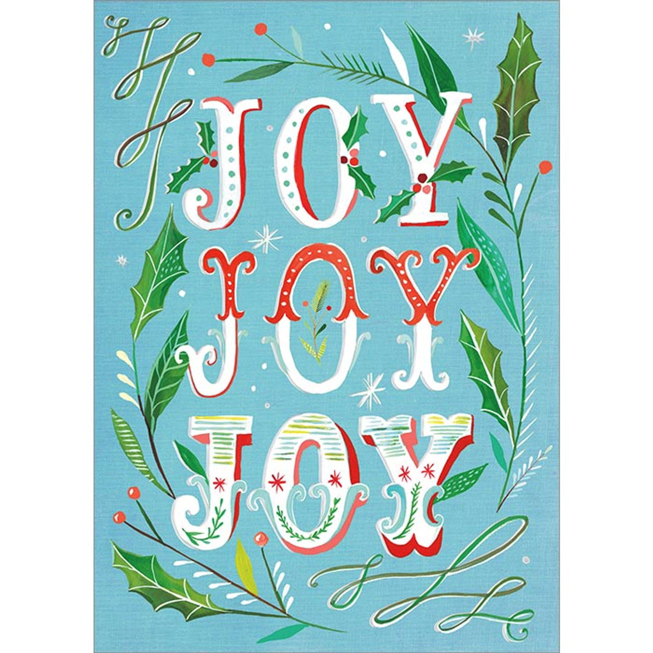 Joy Joy Joy Boxed Christmas Cards    