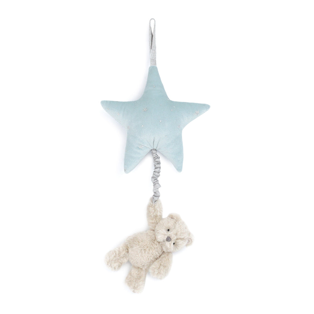 Mon Ami Star Bear Musical Pull - Blue