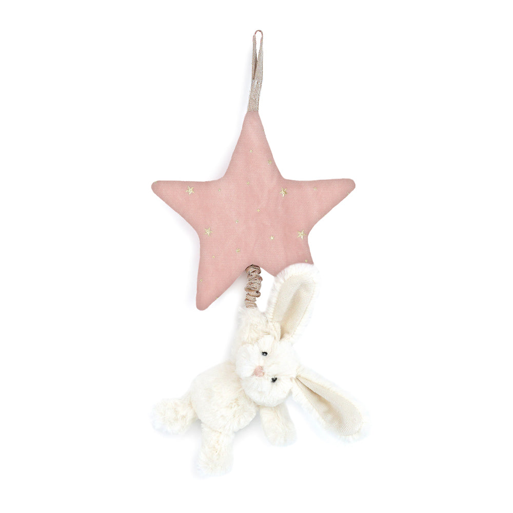 Mon Ami Star Bunny Pull Musical - Pink