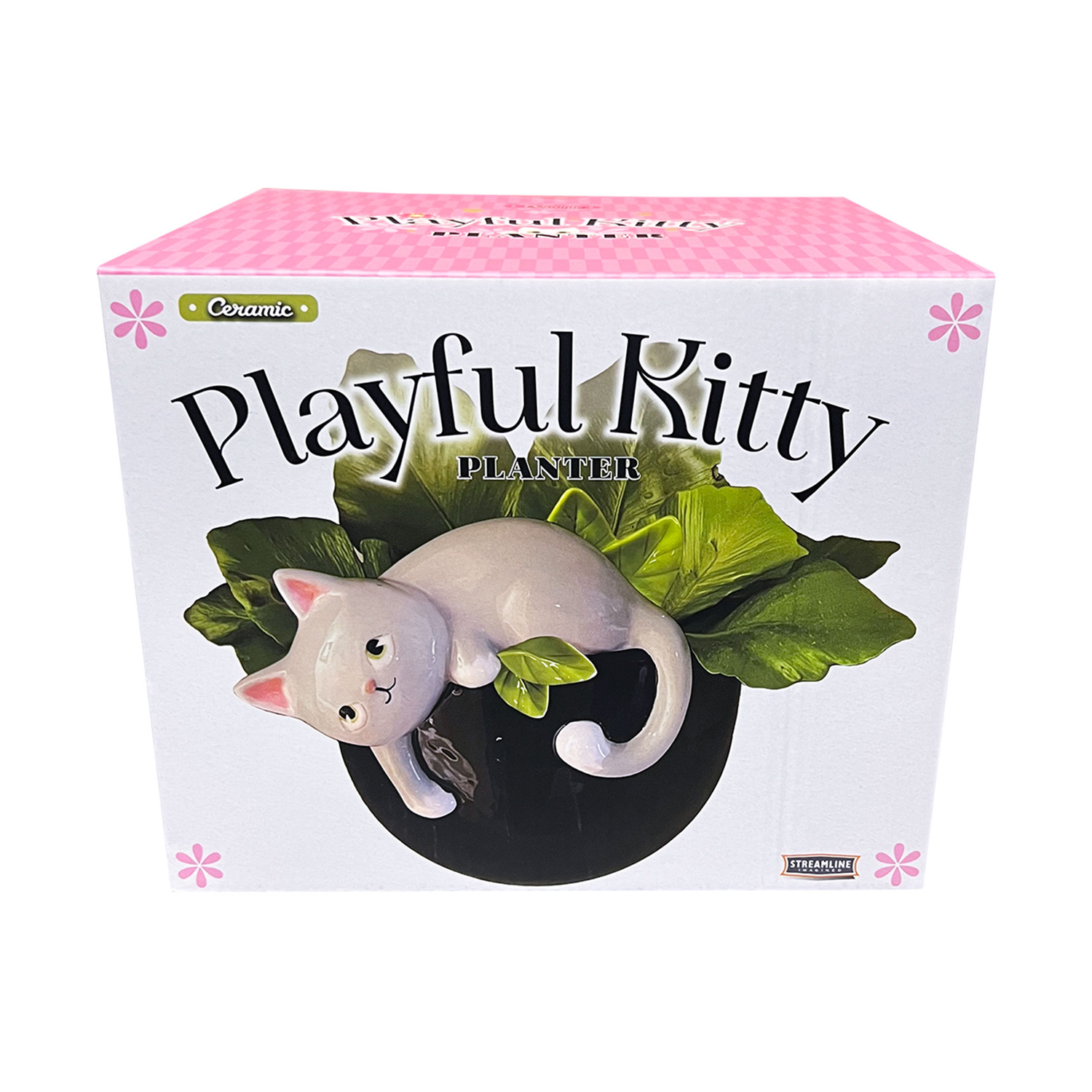 STRM Playful Kitty Planter