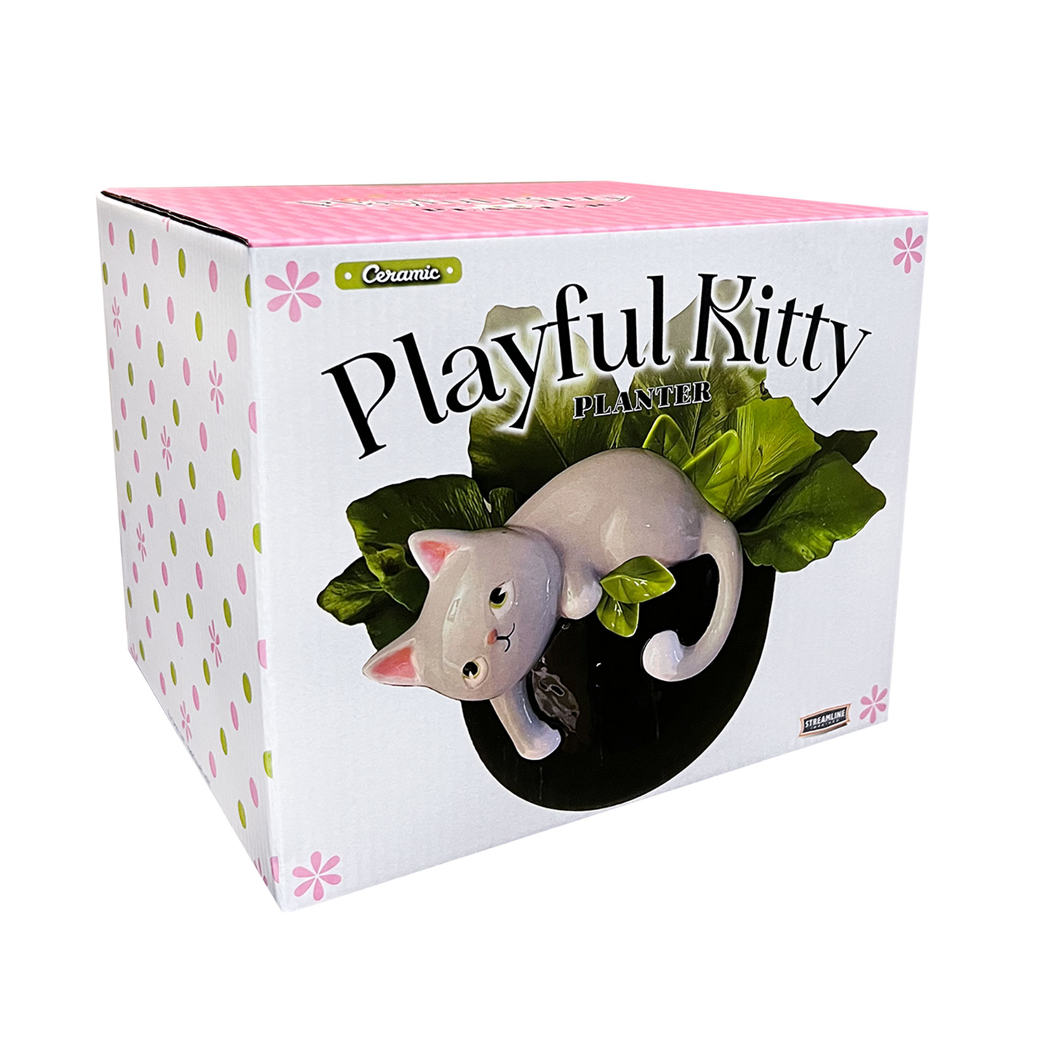 STRM Playful Kitty Planter