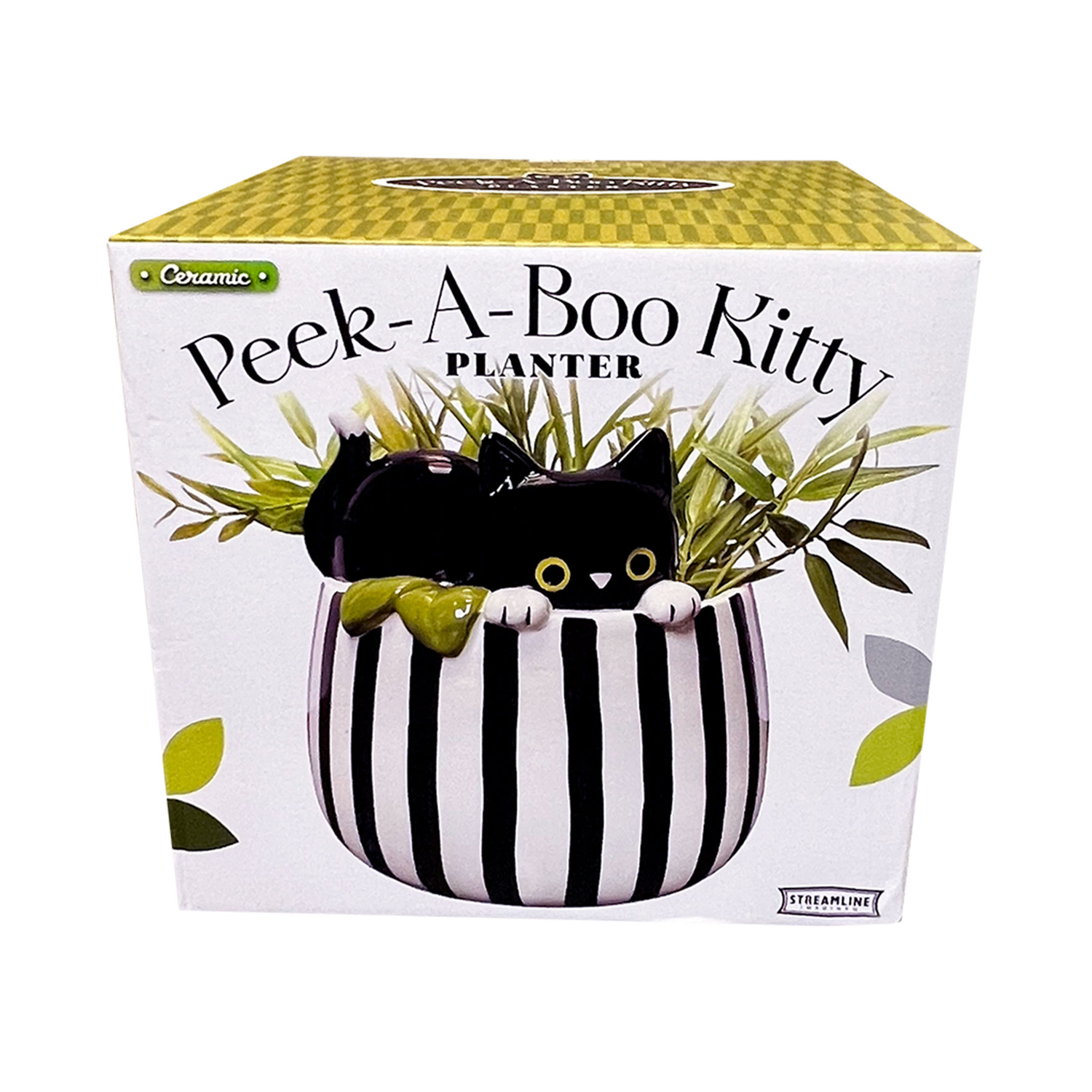 STRM Peek-A-Boo Kitty Planter