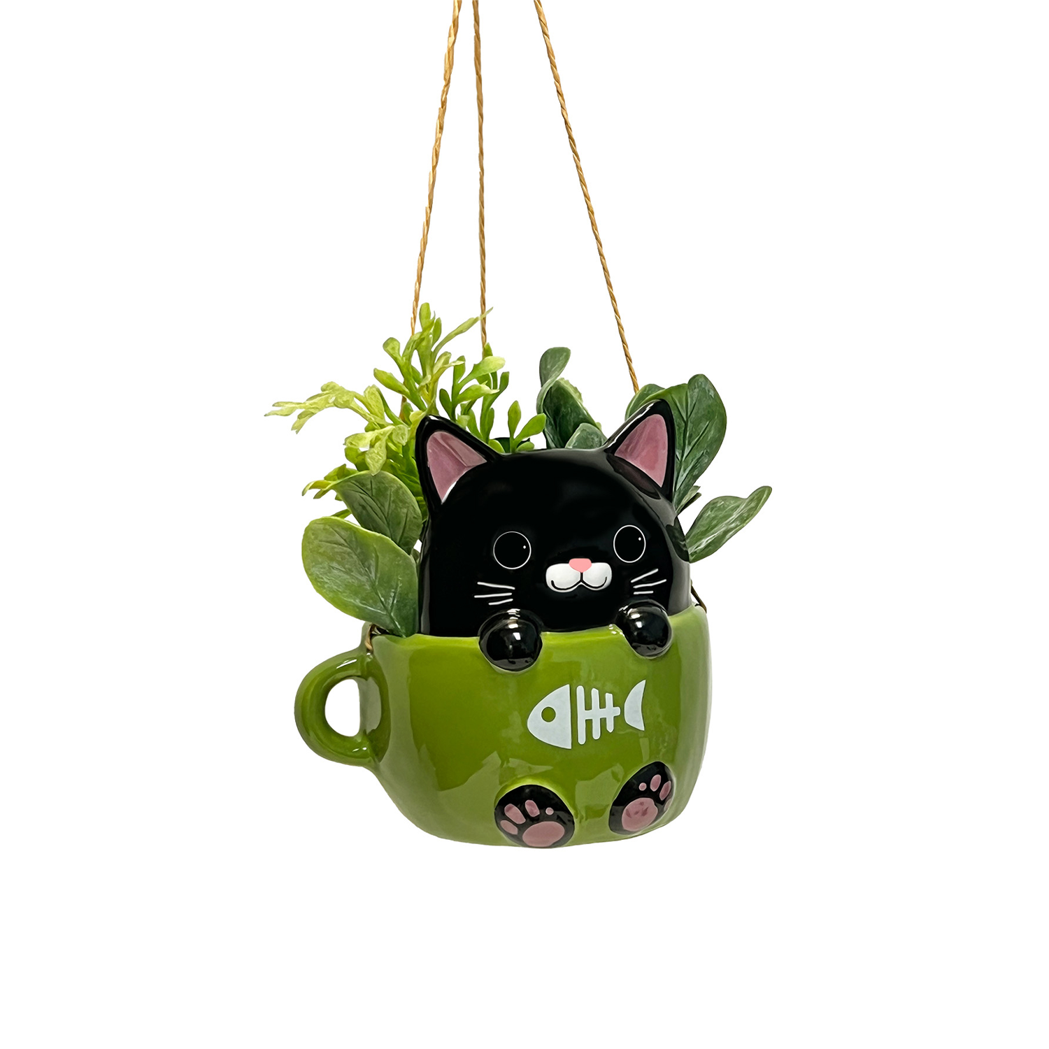 STRM Mini Haning Planter Cups - Cats (Single) - Random Color
