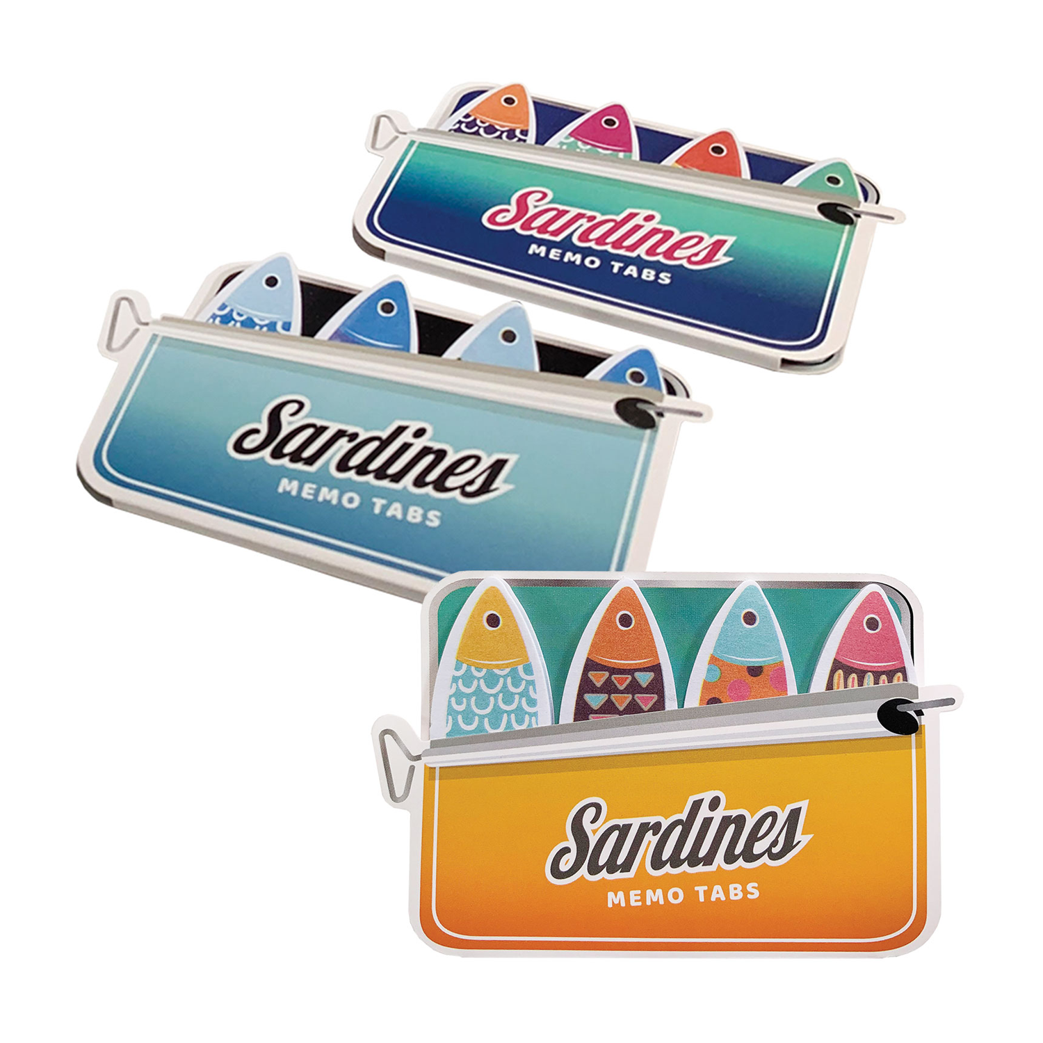 Sardine Sticky Note Memo Tabs (Single) - Random Color