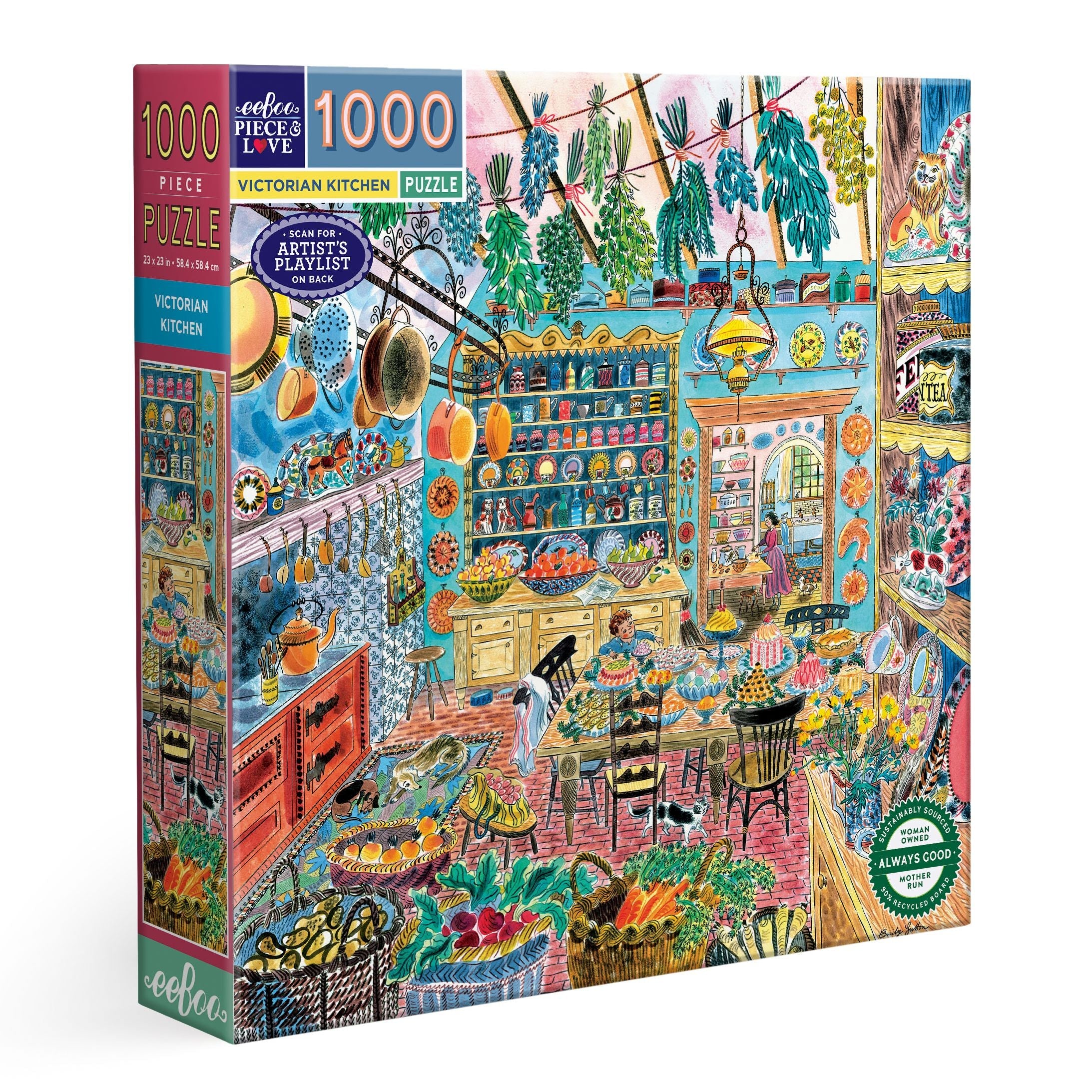 eeBoo Victorian Kitchen 1000 Piece Puzzle