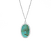 Boma Alina Turquoise Oval Bezel Pendant Necklace