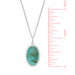 Boma Alina Turquoise Oval Bezel Pendant Necklace