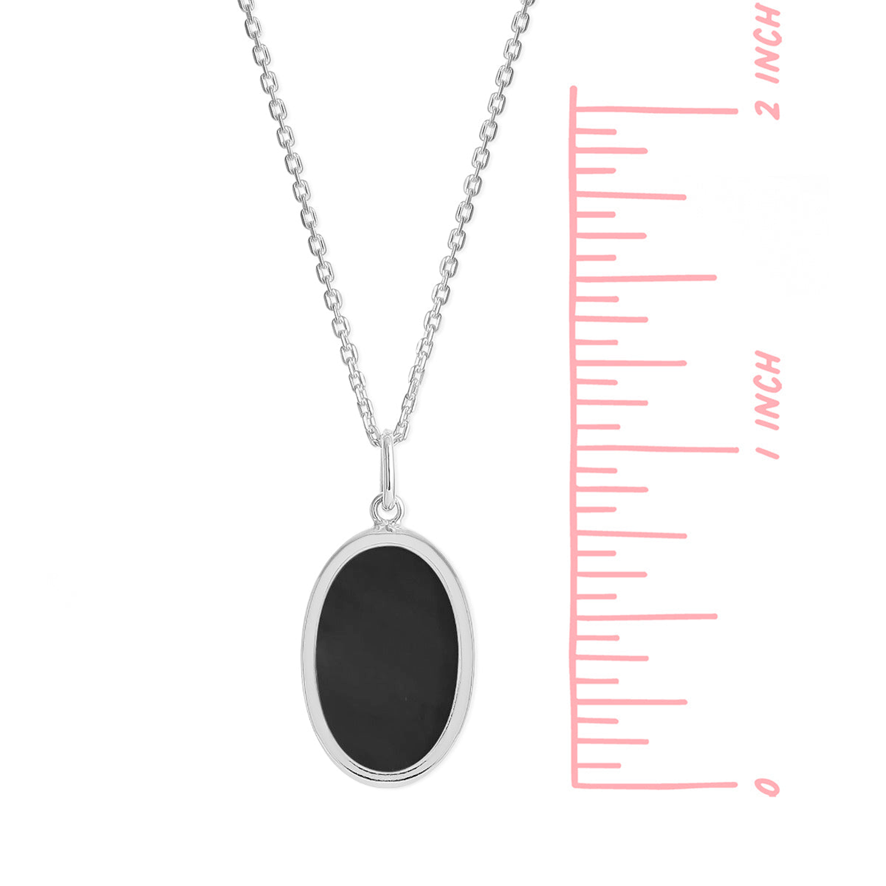 Boma Alina Onyx Oval Bezel Pendant Necklace