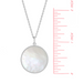 Boma Alina Mother of Pearl Circle Bezel Pendant Necklace