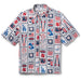 Reyn Spooner LA Dodgers Americana Camp Shirt White M  805766197687