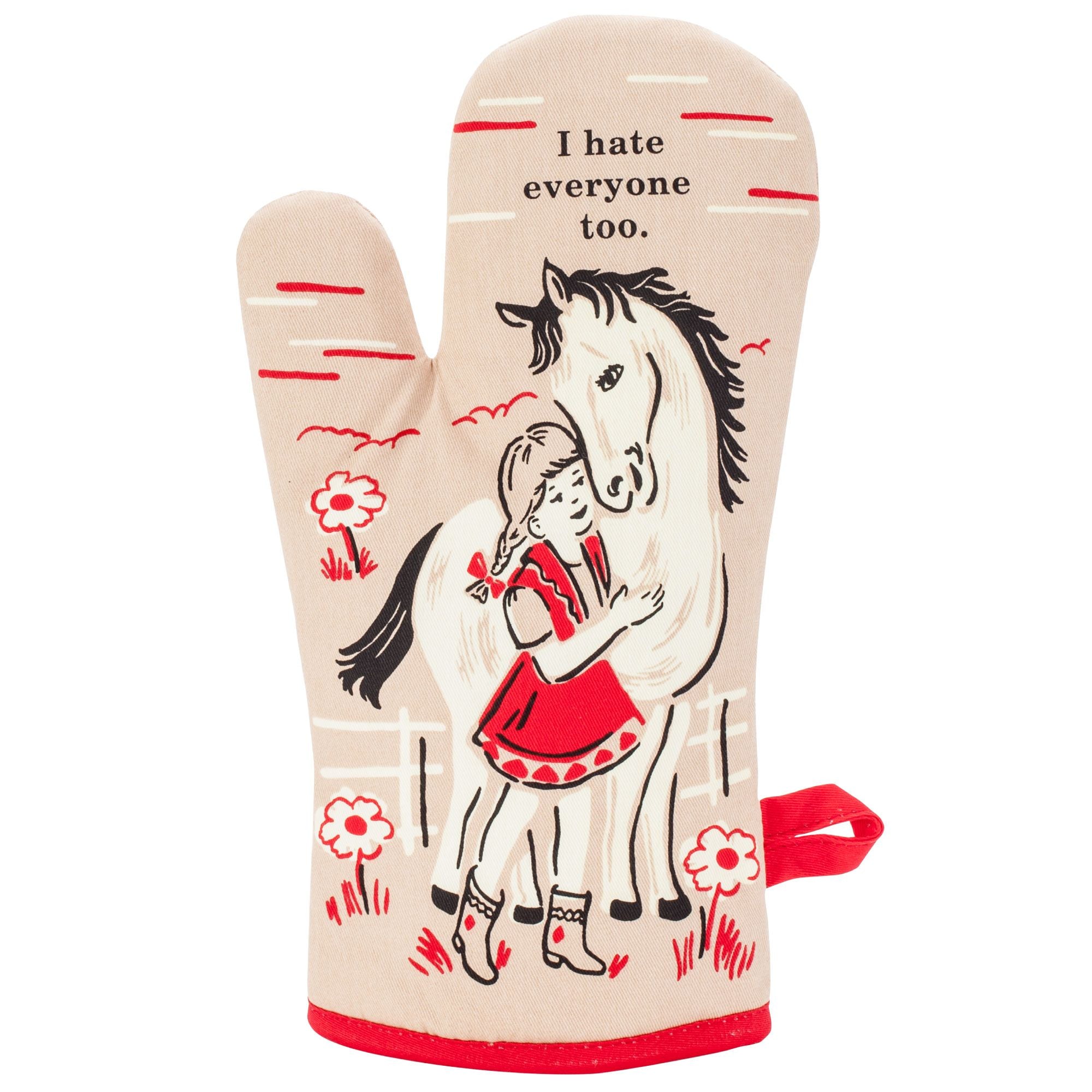 BLUQ I Hate Everyone Too Oven Mitt