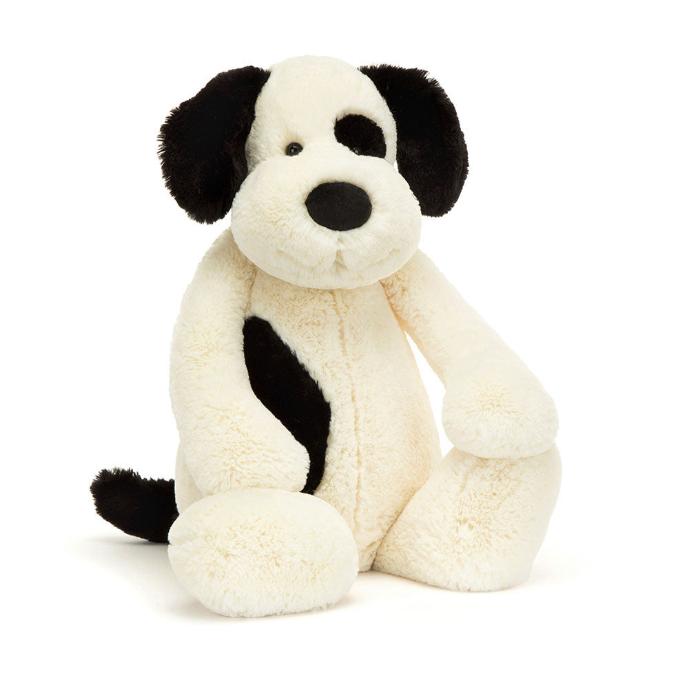 Jellycat Bashful Black & Cream Puppy - Really Big