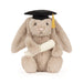Jellycat Bashful Bunny With Graduation Outfit